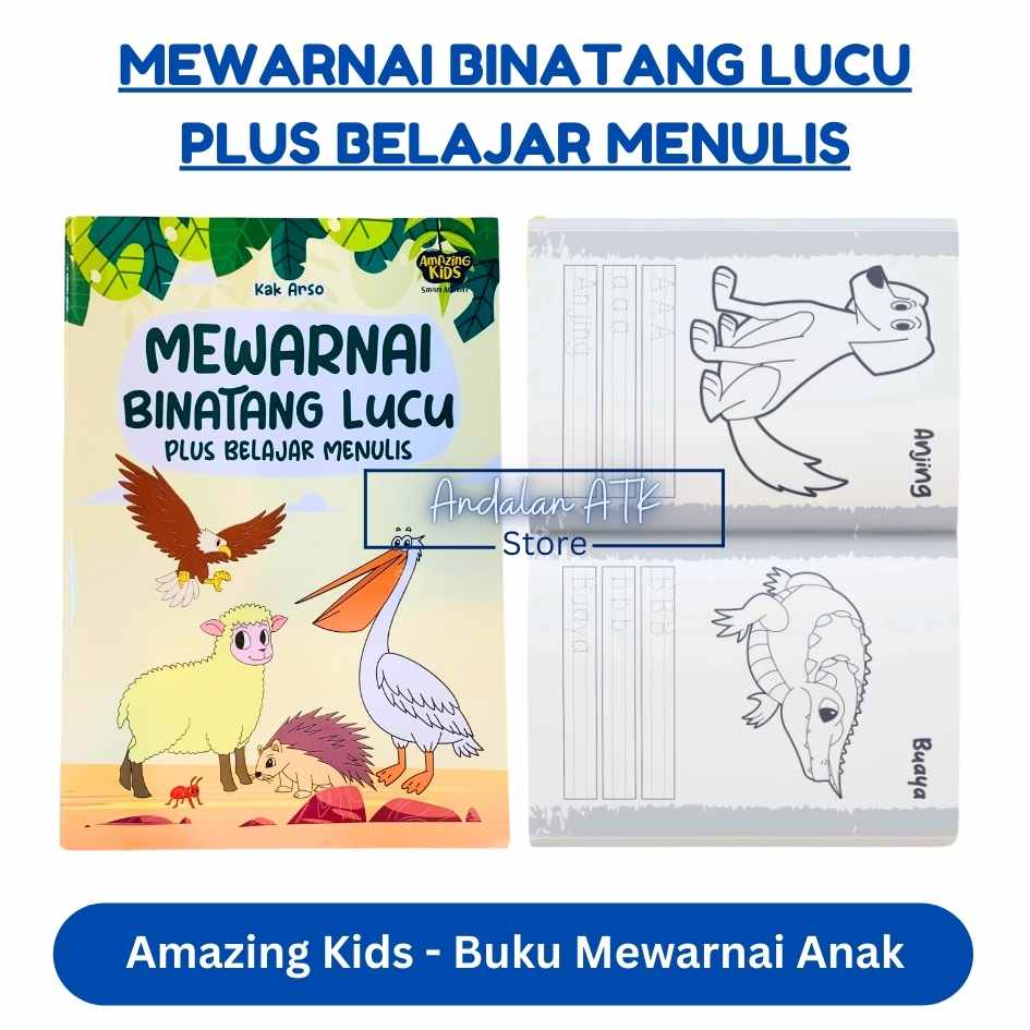 Amazing Kids Buku Mewarnai Anak Coloring Book / Buku Bacaan Cerita Anak