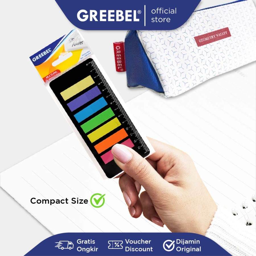 Sticky Note Greebel Index Gin 7 Warna 461220 Kotak / Post It / Index Memo  