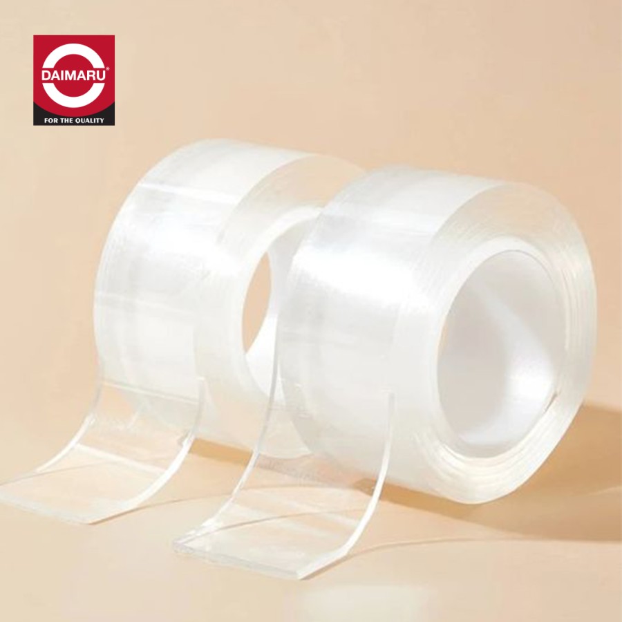 Double Tape Clear Daimaru Transparan / Clear Tape / Nano Tape  
