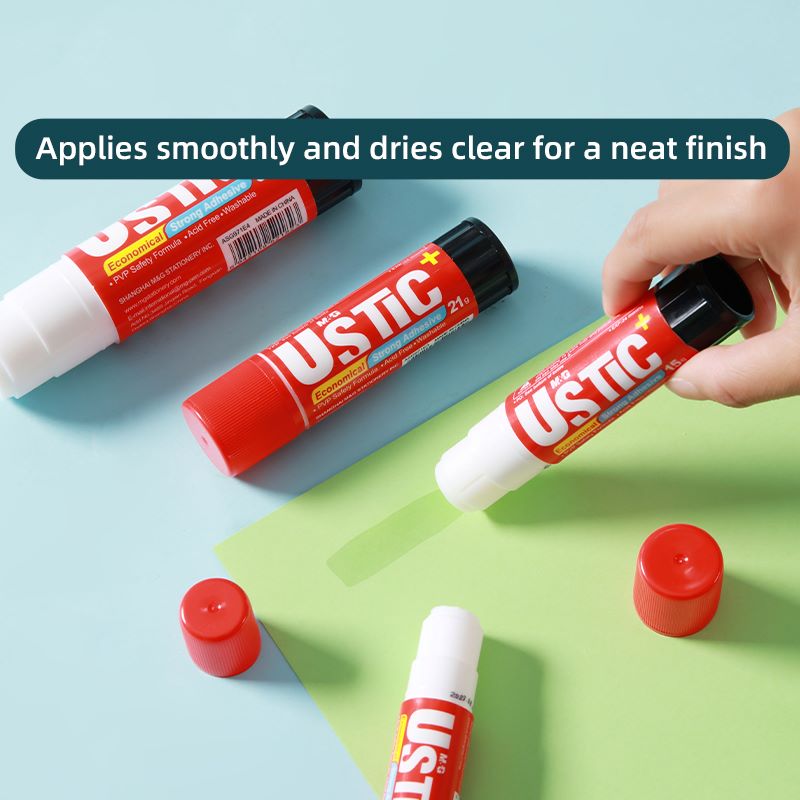 Lem Kertas Glue Stick M&G PVP Ustic 8gr - 15gr - 21gr - 36gr White Color Glue / Lem Kertas Stik