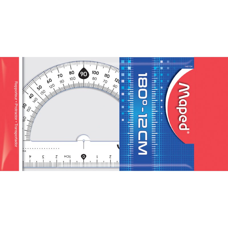 Maped Busur Essential 12CM - 180 Derajat Protractor 146134  