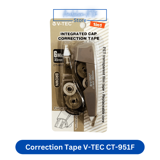 Tip Ex Kertas / Correction Tape V-TEC CT-951F [Isi 2] Tipex  