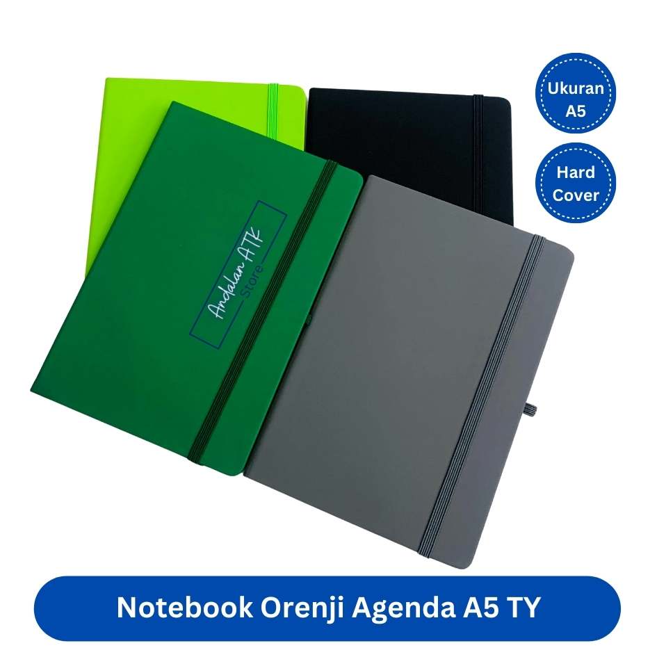 Notebook Orenji Buku Agenda A5 TY Hardcover Agenda005 / Buku Catatan Bergaris  