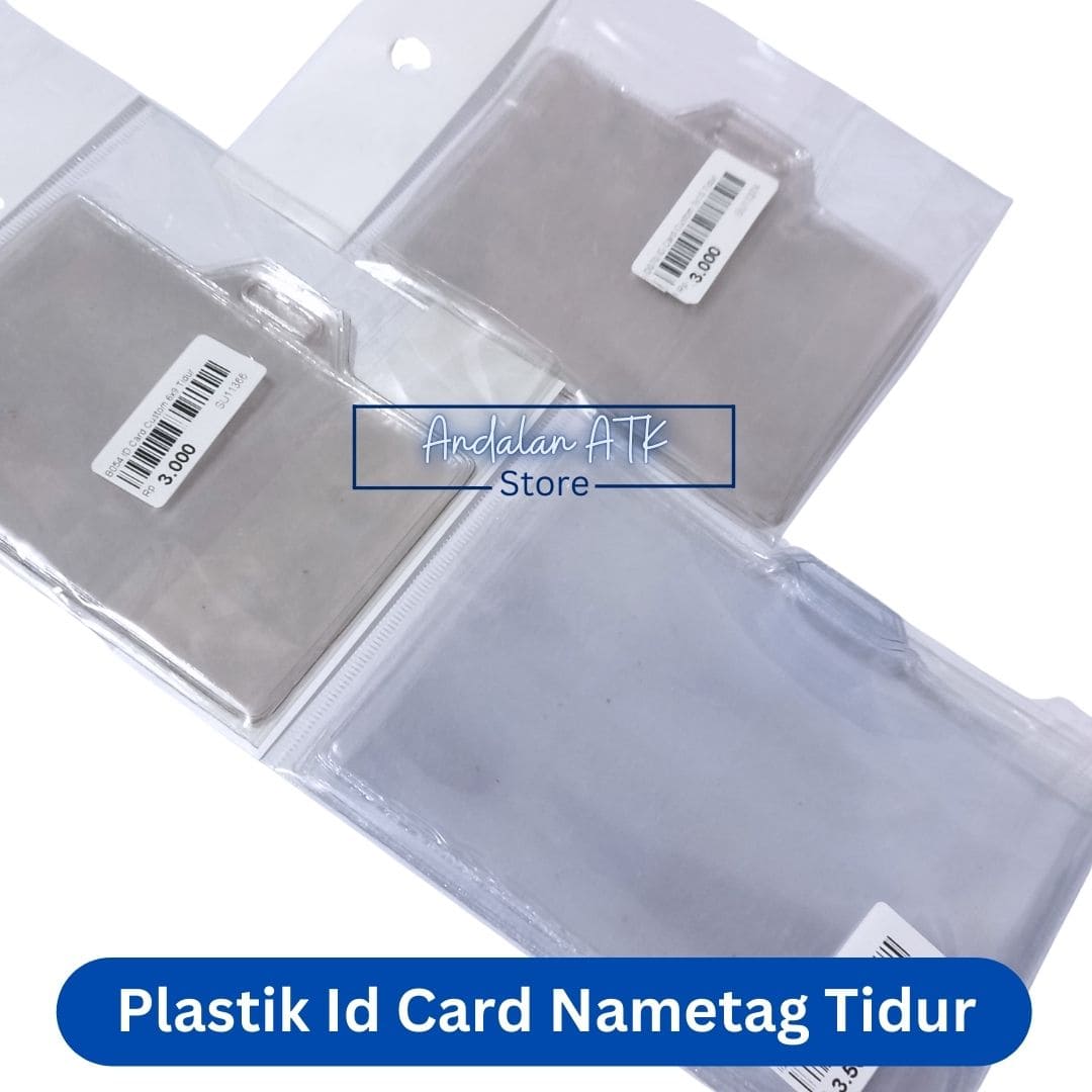 Plastik Nametag Id Card Custom Tidur Landscape / Name Tag  
