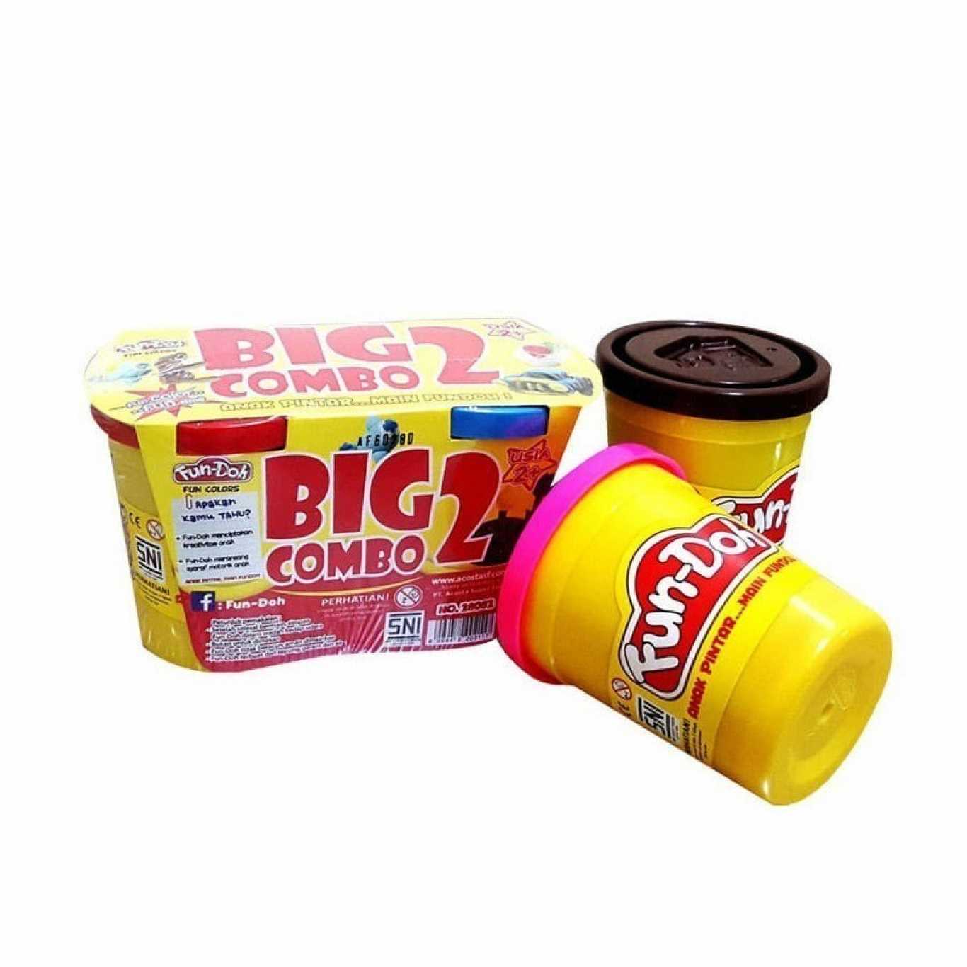 Fun Doh Lilin Mainan Big Combo 2 Refill