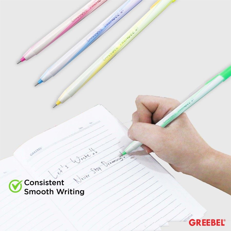 Pulpen Greebel / Greebel Ballpen Trendee - 01 0.5MM Hitam / Ballpoint  