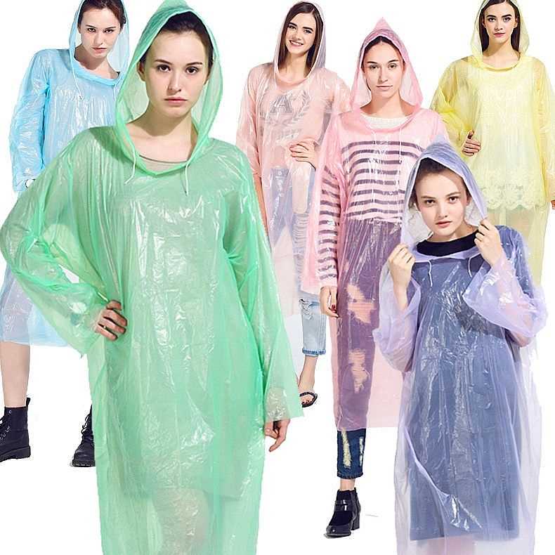 Jas Hujan Disposibble Raincoat Plastik Ponco / Jas Hujan Polos