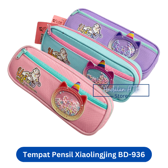 Tempat Pensil Anak Xiaolingjing BD-936 Unicorn / Kotak Pensil / Pencil Case