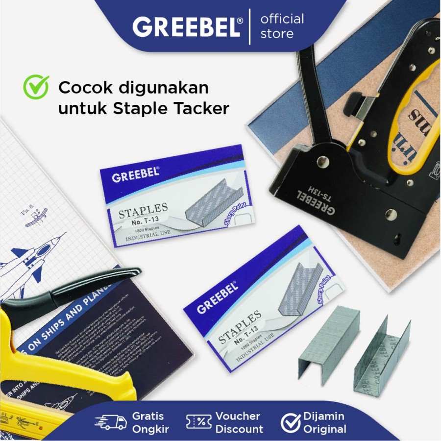 Isi Staples / Greebel Staples T-13 Untuk Jilid / Refiil Stapler  
