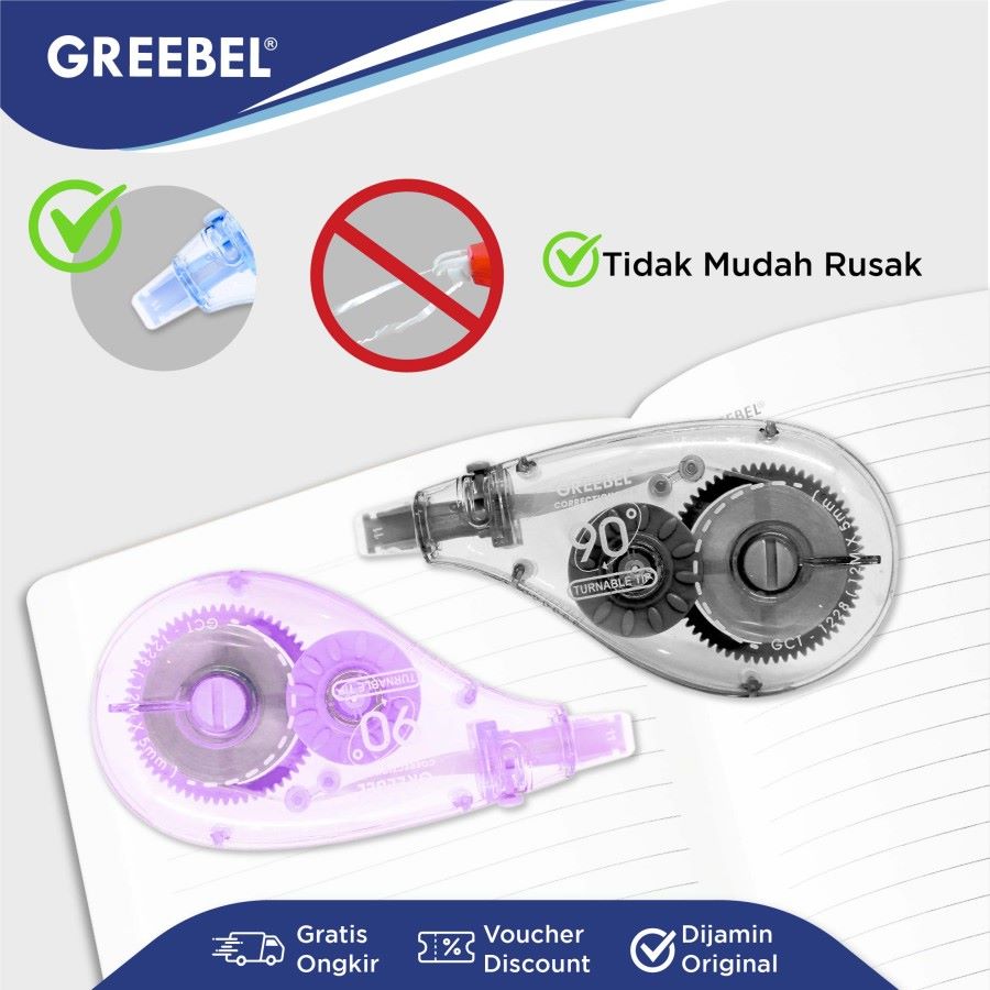 Tip Ex Kertas / Greebel Correction Tape GCT-1228