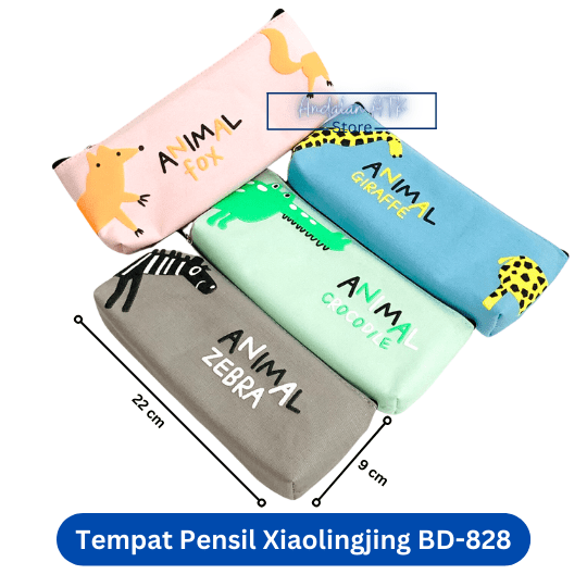 Tempat Pensil Anak Xiaolingjing BD-828 Animal / Kotak Pensil / Pencil Case