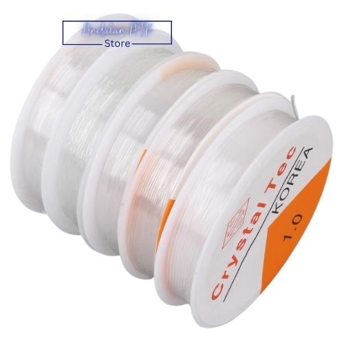 Tali Senar Gelang Elastis Ukuran 1.0 / Tali Benang Karet Nilon Manik Manik  