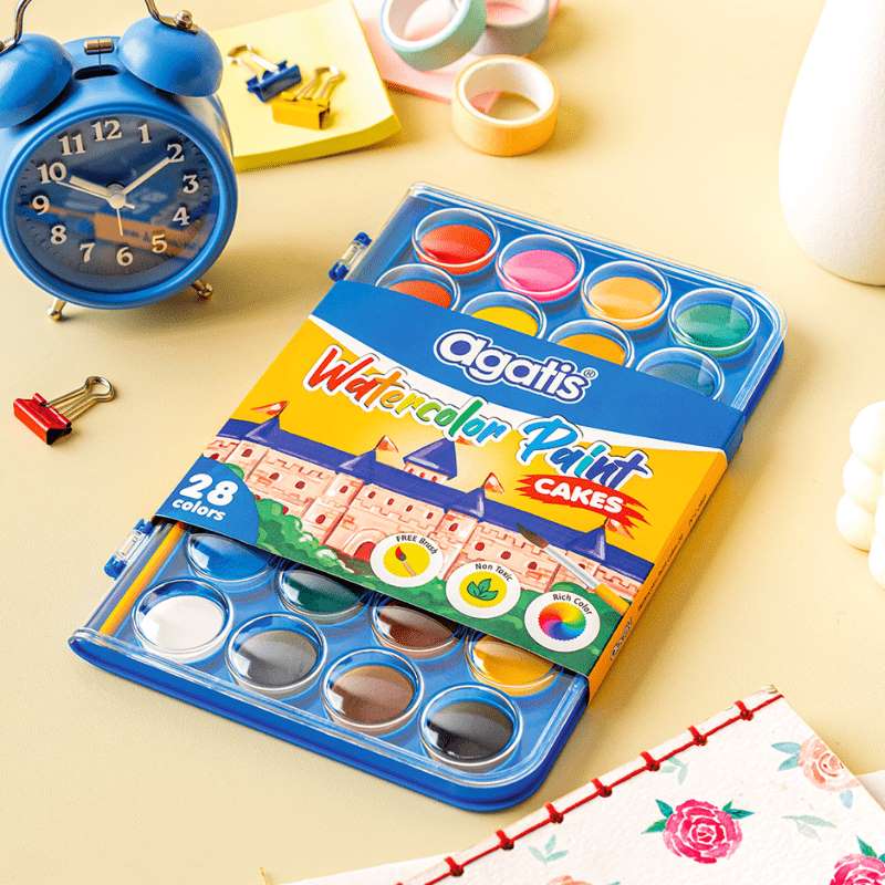 Cat Air Agatis Watercolor Paint Eco 28 Color PC-2801 / 28 Warna  