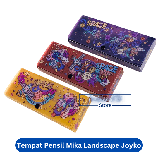 Tempat Pensil Anak Mika Landscape Space joyko PC-0717 / Kotak Pensil / Pencil Case  