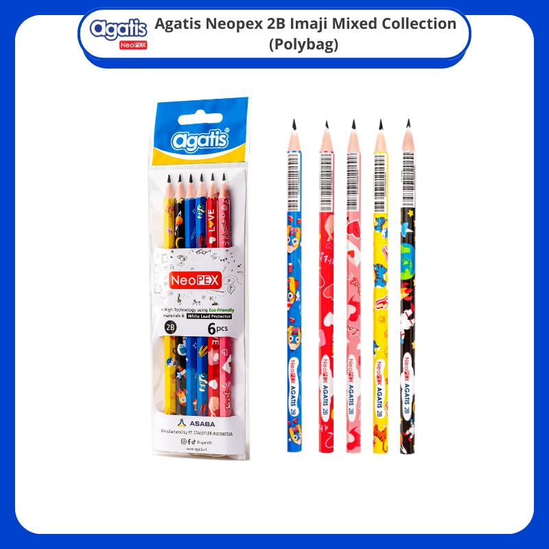 Pensil / Agatis Neopex Graphite Pensil Set isi 6 GNH-2BWM-6001  