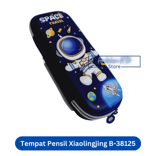 Tempat Pensil Anak Xiaolingjing B-38125 Space Travel / Kotak Pensil / Pencil Case