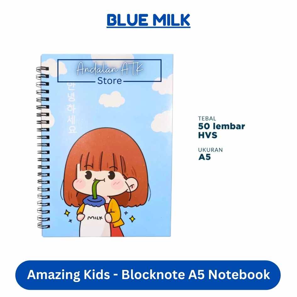 Amazing Kids Blocknote A5 Isi 50 Lembar / Buku Catatan / Notebook / Buku Agenda  