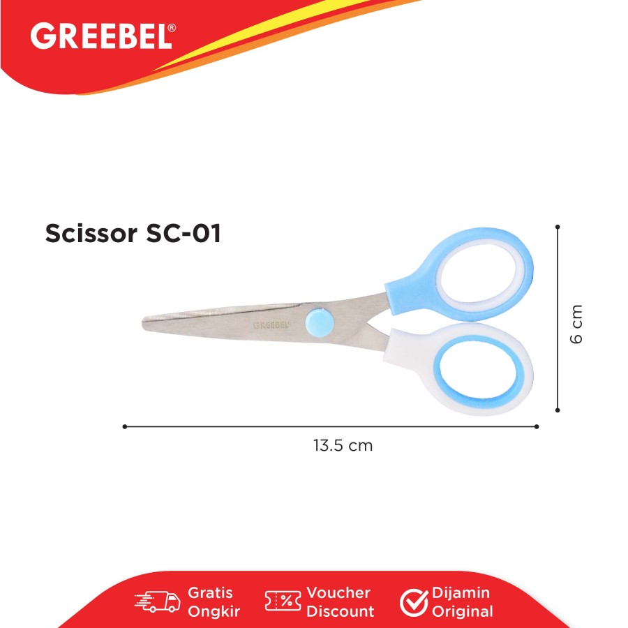 Gunting Anak / Greebel Gunting Sc-01 Scissor  