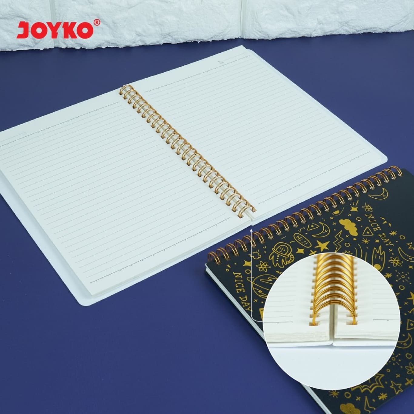 Joyko Notebook A5 Diary Agenda Buku Catatan Bergaris NB-710 Space Travel [60 Lembar]  