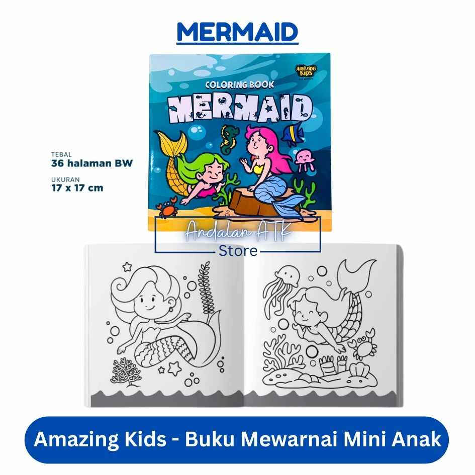 Amazing Kids Buku Mewarnai Anak Mini Coloring Book / Buku Bacaan Cerita Anak