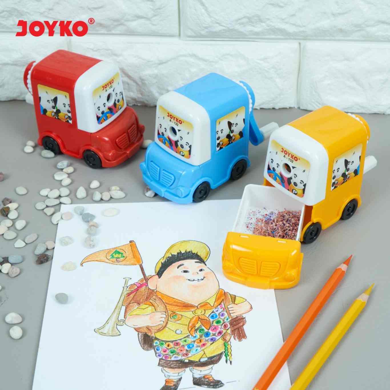 Rautan Putar Joyko A-132 Sharpener / Rautan Meja / Serutan Pensil
