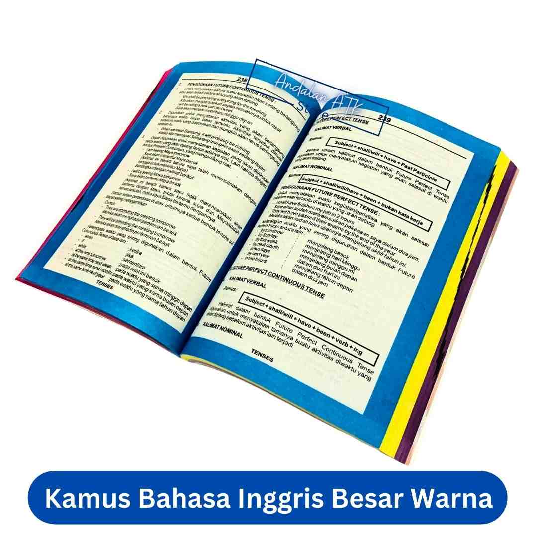 Kamus Bahasa Inggris Besar Warna  