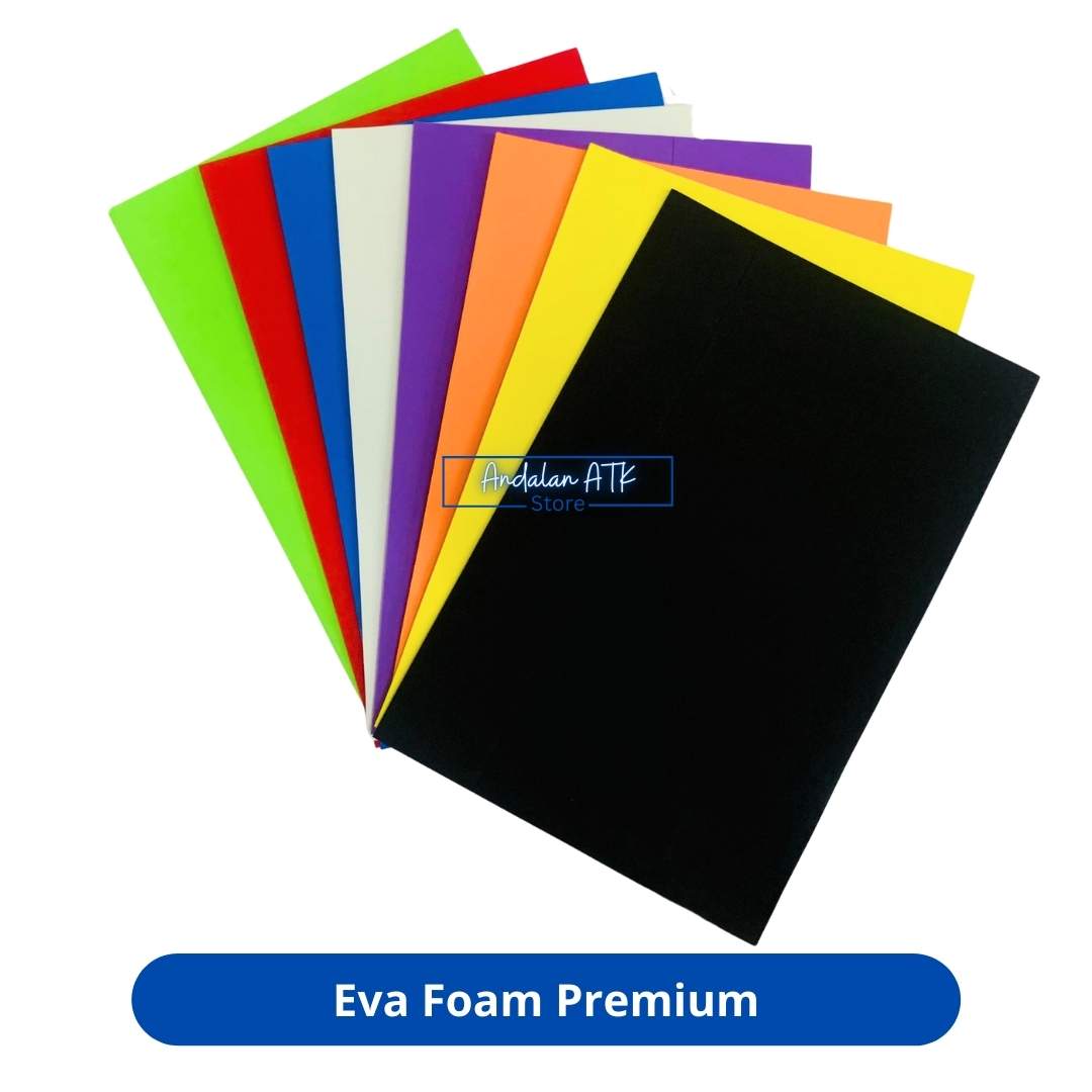 Forte Eva Foam Premium Polos 20x30 Isi 8 Lembar [MIX WARNA]  