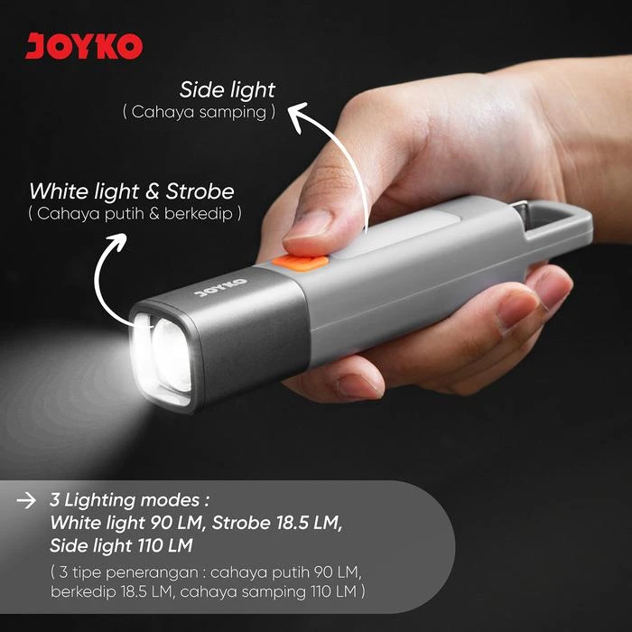LED Flashlight / Senter LED FL-96 Joyko Rechargeable