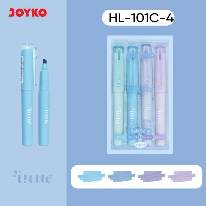 highlighter, penanda buku, highlighter joyko, stabilo  