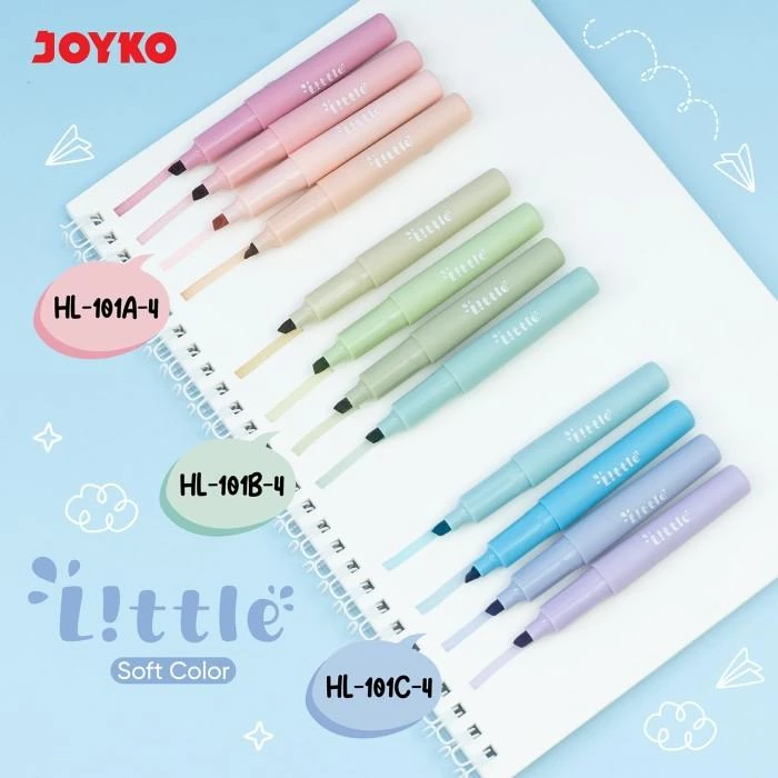 highlighter, penanda buku, highlighter joyko, stabilo  