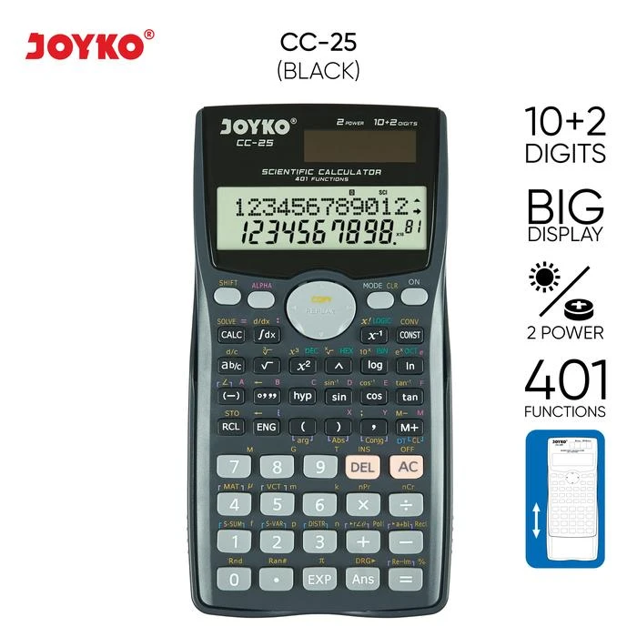 Kalkulator Sains Joyko / Calculator CC-25 Scientific Joyko / 401 Function  