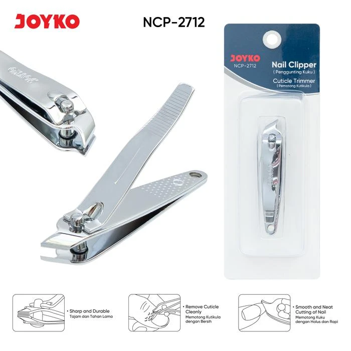 Nail Clipper / Gunting Kuku NCP-2712 Joyko Cuticle Trimmer Kutikula  