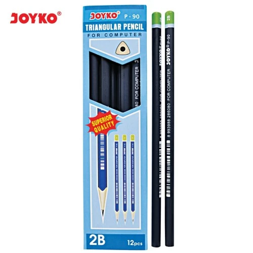 Pencil Joyko P90 / Pensil Joyko Tipe 2B Triangular Grip Computer Scanning