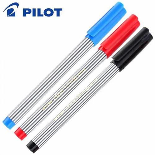 Pulpen Pilot Ball Liner Ukuran 0.8mm / Balpoint Pilot BallLiner Warna: Hitam, Biru, Merah