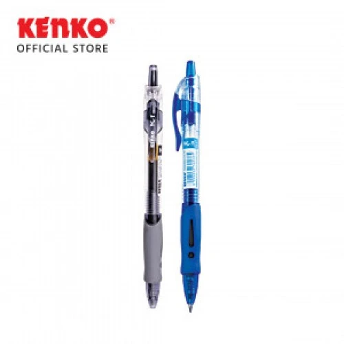 Pulpen Gell Kenko K1 / Gell Pen Kenko Warna Hitam dan Biru