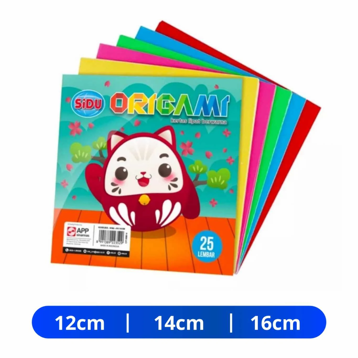 Kertas Origami Sidu Isi 25 Lembar / Kertas Lipat Origami Sidu  