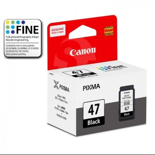 Cartridge Ink Tinta Printer Canon Pixma PG47 Black Original Asli  