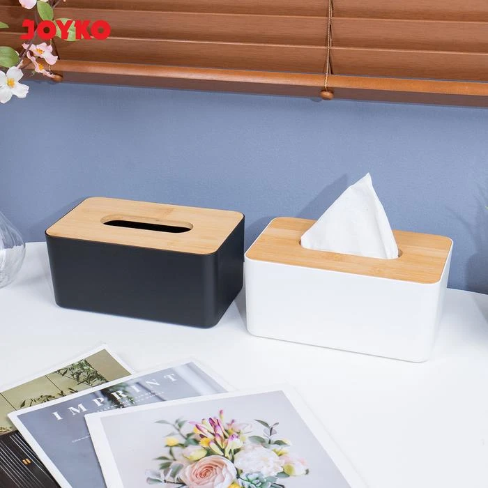 Tissue Box / Kotak Tisu TSBX-1902 Hitam dan Putih Joyko