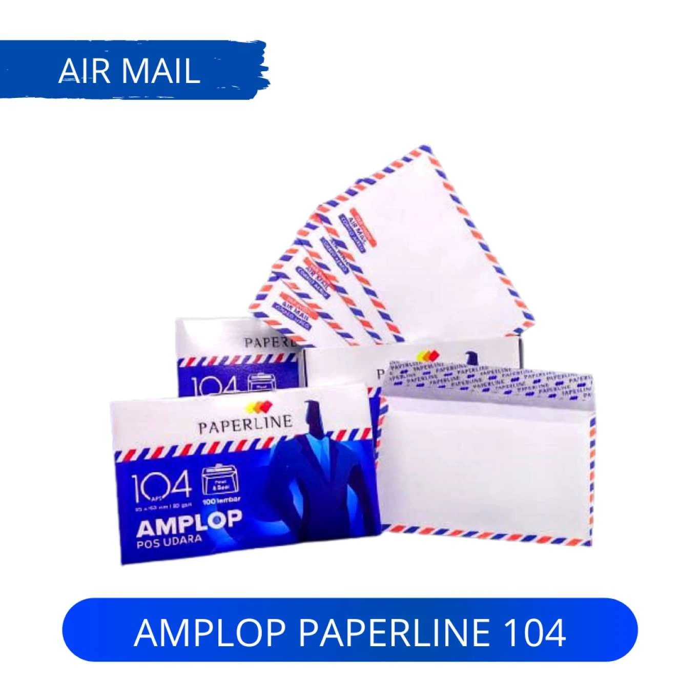 Amplop Putih Air Mail Paperline No. 104 APS / Amplop Surat Paperline  