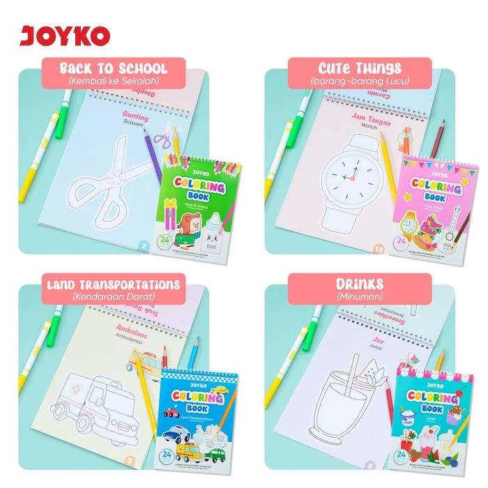 Buku Mewarnai Coloring Book Joyko CLBK-3506 Joyko  