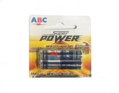 Batu Baterai ABC Hitam Super Power Size AAA 1.5V  