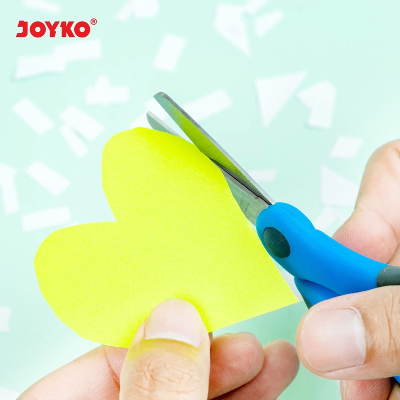 Gunting Joyko Scissor SC-12 Elastic Handle Stainless Soft Grip / Handel Karet  