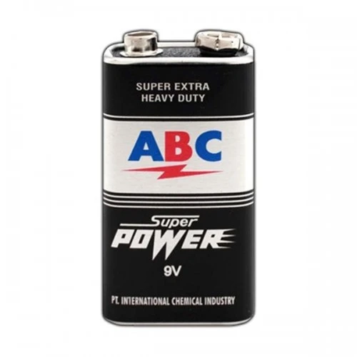 Batu Baterai ABC Hitam Super Power 9Volt / Baterai Kotak  