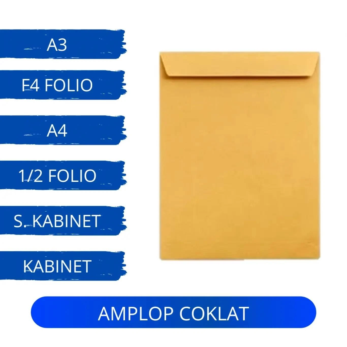 Amplop Coklat Polos Tanpa Lem / Amplop Kertas  