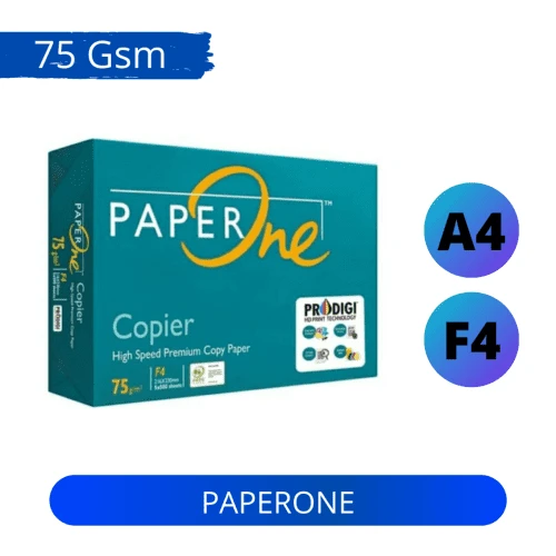 Kertas HVS Ukuran A4 dan F4 Paperone Tebal 75gsm / HVS Paperone  