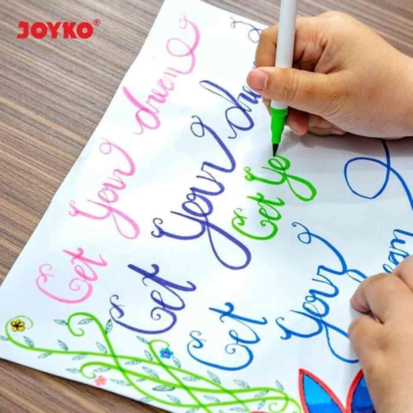 Brush Pen Joyko CLP-06 Isi 12 Warna / Dual Brush Pen / Pena Kuas
