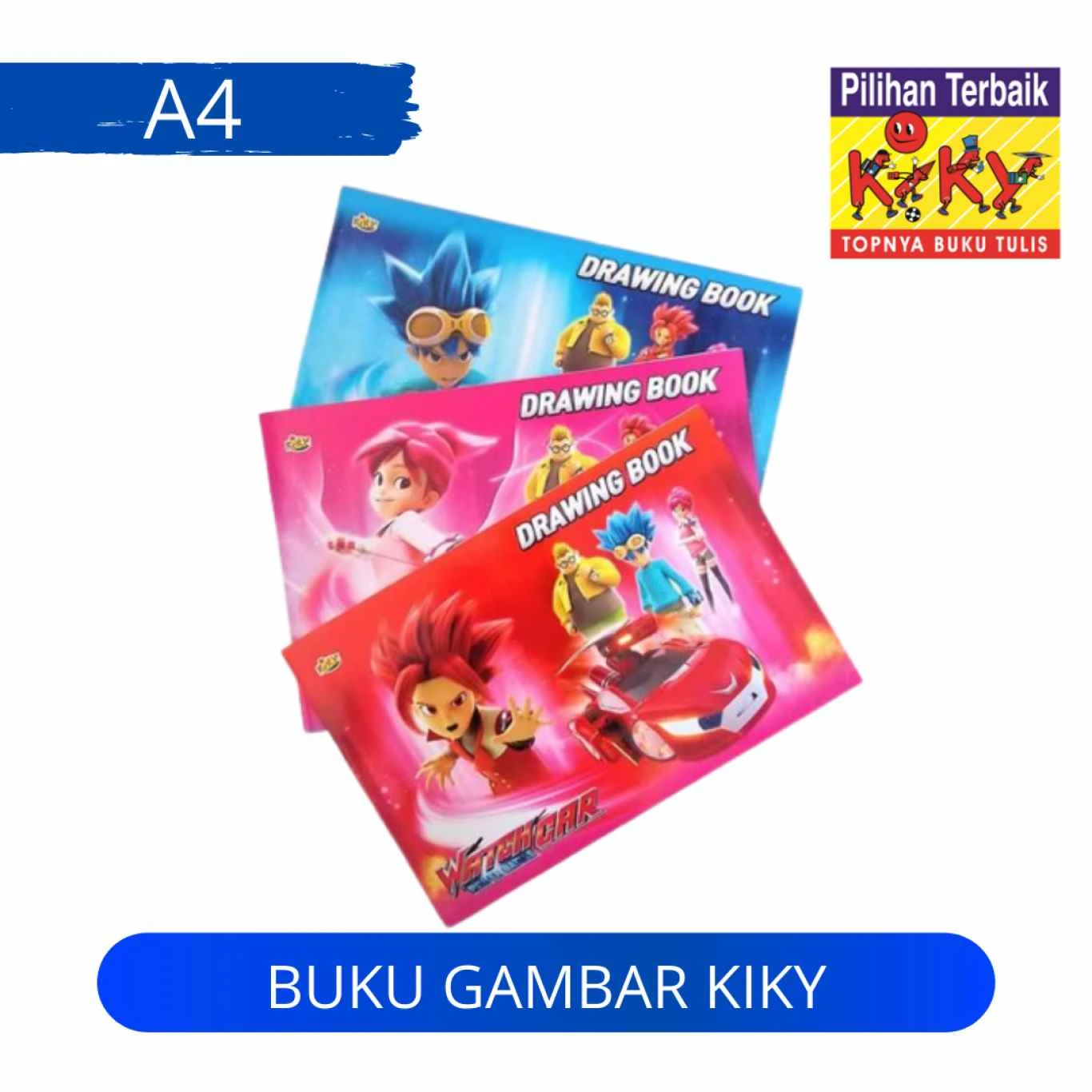 Buku Gambar Kiky Ukuran A4 / Drawing Book Kiky A4 Isi 10 Lembar / Buku Gambar A4
