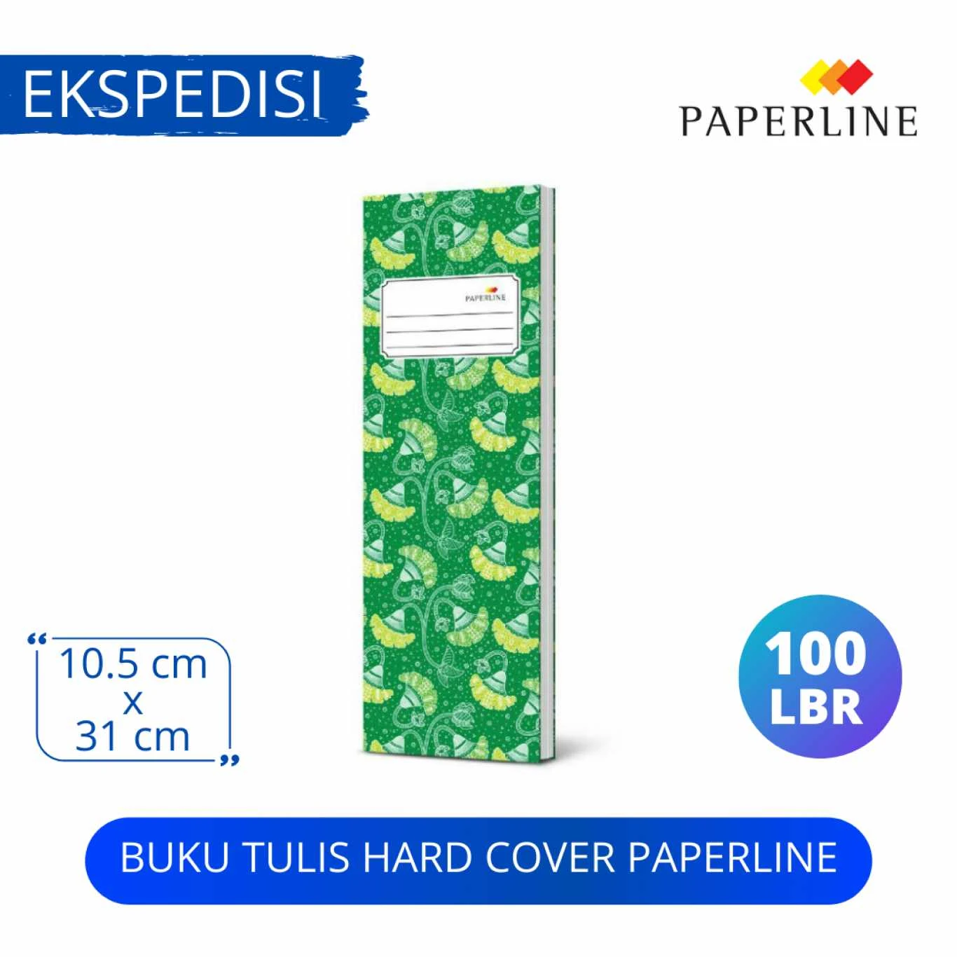 Buku Tulis Hard Cover Paperline Ukuran Ekspedisi Isi 100 Lembar / Hardcover / Buku Jurnal
