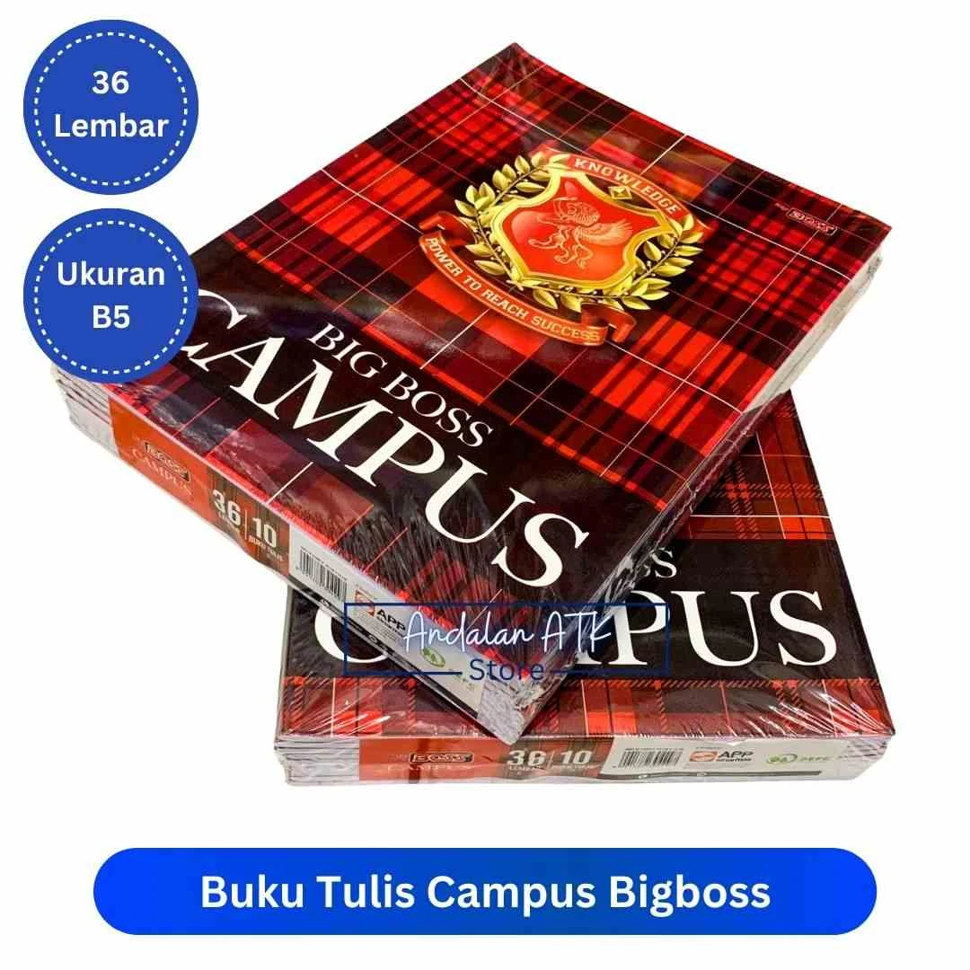 Buku Tulis Kampus Bigboss Isi 36 Lembar Campus / Ukuran Boxi  