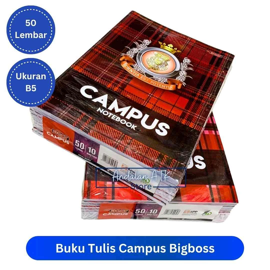 Buku Tulis Kampus Bigboss Isi 50 Lembar Campus / Ukuran Boxi  